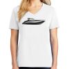 1-DAY RUSH NO MINIMUM Ladies V-Neck Short Sleeve T-Shirt Thumbnail