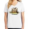 1-DAY RUSH NO MINIMUM Ladies V-Neck Short Sleeve T-Shirt Thumbnail
