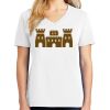 1-DAY RUSH NO MINIMUM Ladies V-Neck Short Sleeve T-Shirt Thumbnail