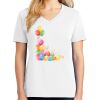 1-DAY RUSH NO MINIMUM Ladies V-Neck Short Sleeve T-Shirt Thumbnail