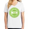 1-DAY RUSH NO MINIMUM Ladies V-Neck Short Sleeve T-Shirt Thumbnail