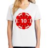 1-DAY RUSH NO MINIMUM Ladies V-Neck Short Sleeve T-Shirt Thumbnail