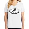 1-DAY RUSH NO MINIMUM Ladies V-Neck Short Sleeve T-Shirt Thumbnail