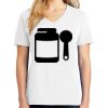 1-DAY RUSH NO MINIMUM Ladies V-Neck Short Sleeve T-Shirt Thumbnail