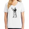 1-DAY RUSH NO MINIMUM Ladies V-Neck Short Sleeve T-Shirt Thumbnail
