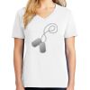 1-DAY RUSH NO MINIMUM Ladies V-Neck Short Sleeve T-Shirt Thumbnail