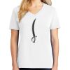 1-DAY RUSH NO MINIMUM Ladies V-Neck Short Sleeve T-Shirt Thumbnail