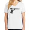 1-DAY RUSH NO MINIMUM Ladies V-Neck Short Sleeve T-Shirt Thumbnail
