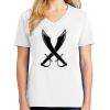 1-DAY RUSH NO MINIMUM Ladies V-Neck Short Sleeve T-Shirt Thumbnail
