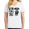 1-DAY RUSH NO MINIMUM Ladies V-Neck Short Sleeve T-Shirt Thumbnail