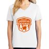 1-DAY RUSH NO MINIMUM Ladies V-Neck Short Sleeve T-Shirt Thumbnail