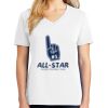 1-DAY RUSH NO MINIMUM Ladies V-Neck Short Sleeve T-Shirt Thumbnail