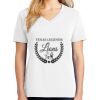 1-DAY RUSH NO MINIMUM Ladies V-Neck Short Sleeve T-Shirt Thumbnail