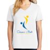 1-DAY RUSH NO MINIMUM Ladies V-Neck Short Sleeve T-Shirt Thumbnail