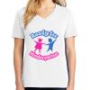 1-DAY RUSH NO MINIMUM Ladies V-Neck Short Sleeve T-Shirt Thumbnail
