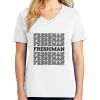 1-DAY RUSH NO MINIMUM Ladies V-Neck Short Sleeve T-Shirt Thumbnail