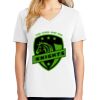 1-DAY RUSH NO MINIMUM Ladies V-Neck Short Sleeve T-Shirt Thumbnail