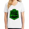 1-DAY RUSH NO MINIMUM Ladies V-Neck Short Sleeve T-Shirt Thumbnail