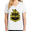 1-DAY RUSH NO MINIMUM Ladies V-Neck Short Sleeve T-Shirt Thumbnail