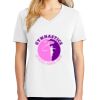 1-DAY RUSH NO MINIMUM Ladies V-Neck Short Sleeve T-Shirt Thumbnail