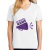 1-DAY RUSH NO MINIMUM Ladies V-Neck Short Sleeve T-Shirt Thumbnail