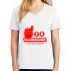 1-DAY RUSH NO MINIMUM Ladies V-Neck Short Sleeve T-Shirt Thumbnail