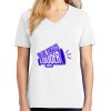 1-DAY RUSH NO MINIMUM Ladies V-Neck Short Sleeve T-Shirt Thumbnail