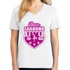 1-DAY RUSH NO MINIMUM Ladies V-Neck Short Sleeve T-Shirt Thumbnail