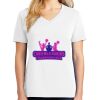 1-DAY RUSH NO MINIMUM Ladies V-Neck Short Sleeve T-Shirt Thumbnail