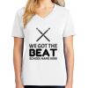1-DAY RUSH NO MINIMUM Ladies V-Neck Short Sleeve T-Shirt Thumbnail