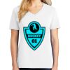 1-DAY RUSH NO MINIMUM Ladies V-Neck Short Sleeve T-Shirt Thumbnail
