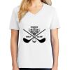 1-DAY RUSH NO MINIMUM Ladies V-Neck Short Sleeve T-Shirt Thumbnail