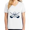 1-DAY RUSH NO MINIMUM Ladies V-Neck Short Sleeve T-Shirt Thumbnail