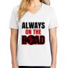 1-DAY RUSH NO MINIMUM Ladies V-Neck Short Sleeve T-Shirt Thumbnail
