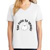1-DAY RUSH NO MINIMUM Ladies V-Neck Short Sleeve T-Shirt Thumbnail