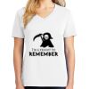 1-DAY RUSH NO MINIMUM Ladies V-Neck Short Sleeve T-Shirt Thumbnail