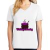 1-DAY RUSH NO MINIMUM Ladies V-Neck Short Sleeve T-Shirt Thumbnail