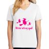 1-DAY RUSH NO MINIMUM Ladies V-Neck Short Sleeve T-Shirt Thumbnail