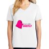 1-DAY RUSH NO MINIMUM Ladies V-Neck Short Sleeve T-Shirt Thumbnail