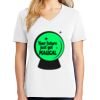 1-DAY RUSH NO MINIMUM Ladies V-Neck Short Sleeve T-Shirt Thumbnail