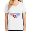 1-DAY RUSH NO MINIMUM Ladies V-Neck Short Sleeve T-Shirt Thumbnail
