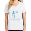 1-DAY RUSH NO MINIMUM Ladies V-Neck Short Sleeve T-Shirt Thumbnail