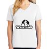 1-DAY RUSH NO MINIMUM Ladies V-Neck Short Sleeve T-Shirt Thumbnail