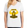 1-DAY RUSH NO MINIMUM Ladies V-Neck Short Sleeve T-Shirt Thumbnail