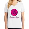 1-DAY RUSH NO MINIMUM Ladies V-Neck Short Sleeve T-Shirt Thumbnail