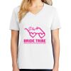 1-DAY RUSH NO MINIMUM Ladies V-Neck Short Sleeve T-Shirt Thumbnail