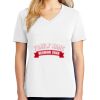 1-DAY RUSH NO MINIMUM Ladies V-Neck Short Sleeve T-Shirt Thumbnail