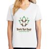 1-DAY RUSH NO MINIMUM Ladies V-Neck Short Sleeve T-Shirt Thumbnail