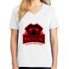 1-DAY RUSH NO MINIMUM Ladies V-Neck Short Sleeve T-Shirt Thumbnail