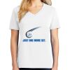 1-DAY RUSH NO MINIMUM Ladies V-Neck Short Sleeve T-Shirt Thumbnail